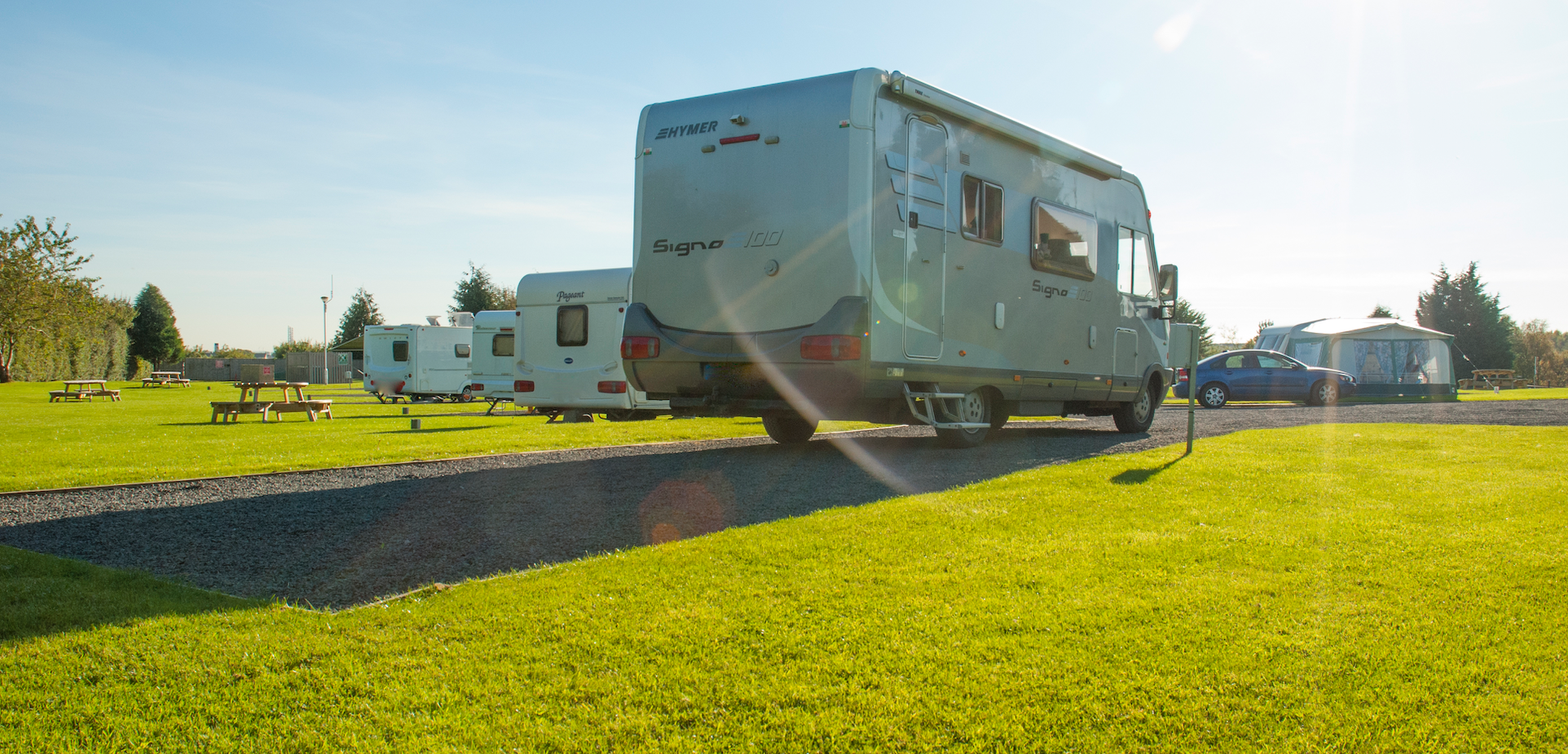 motorhome pitches at red deer village holiday park